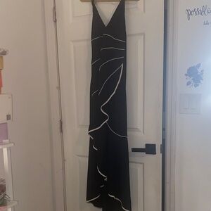 Chica’s vintage Elegant Black and White Women's Dress